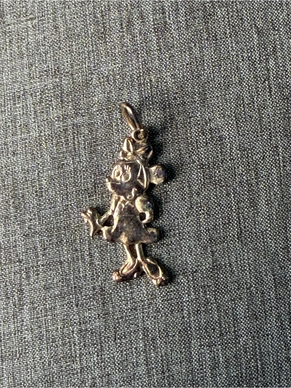 Vintage Disney Sterling Silver Minnie Mouse Charm 925 Pendant